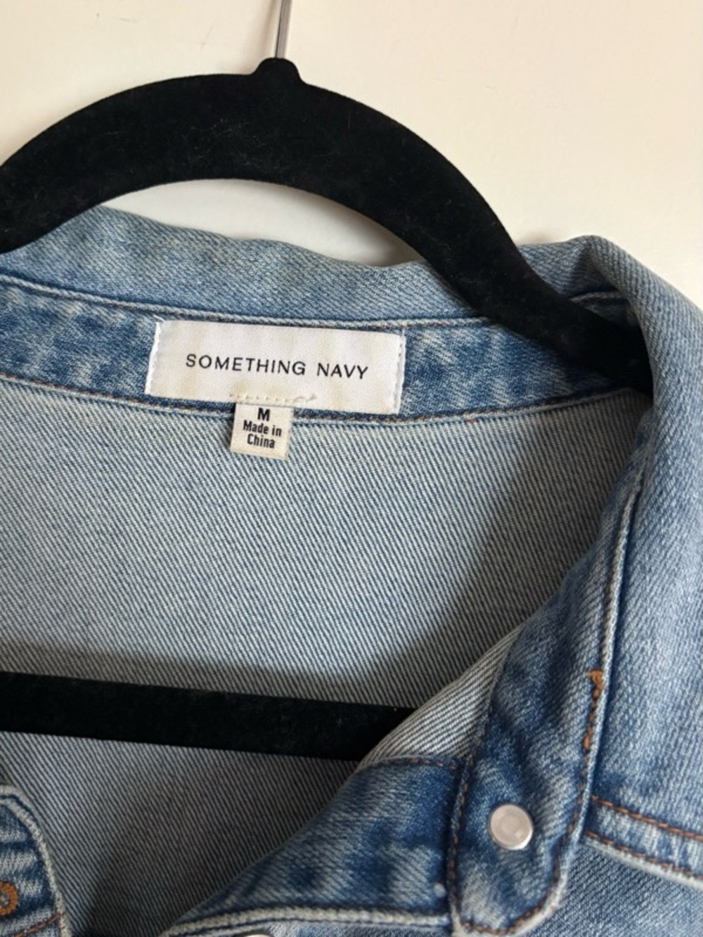 Something Navy: Celeste Ruffle Jacket, Washed Indigo (DENIM) - Picture 5 of 5